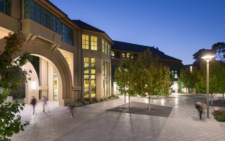 Berkeley Haas campus during the day